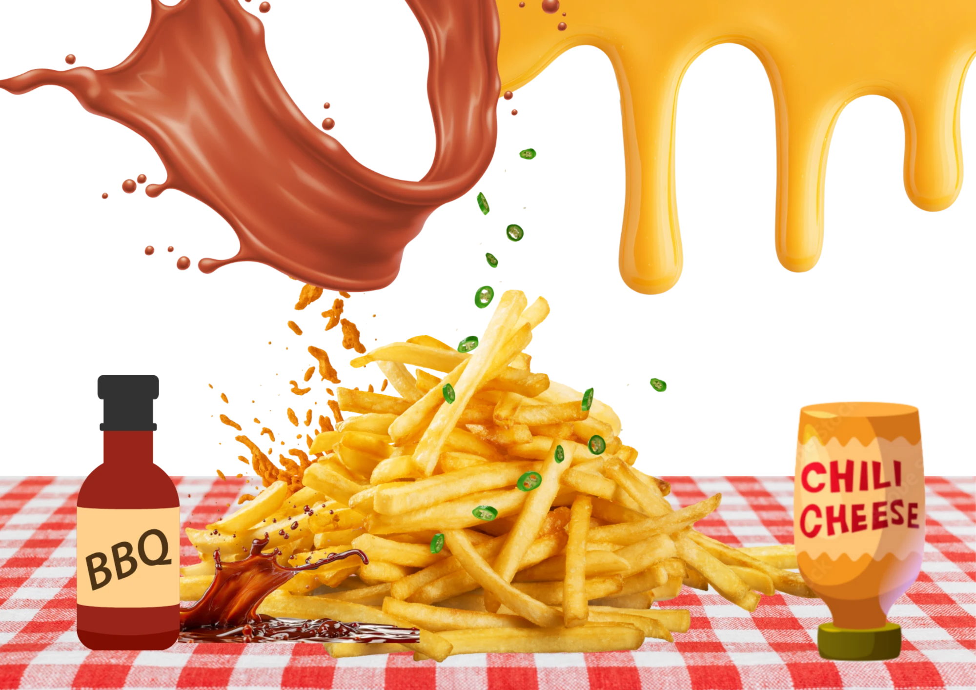 6. Libritos lomo, calamares romana, fritas